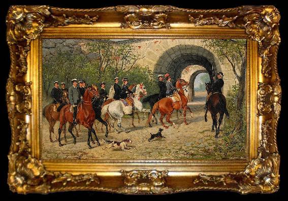 framed  John Arsenius Riders at Uppsala Castle, ta009-2